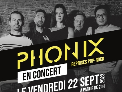 Evènement - Concert de Phonix le 22 septembre