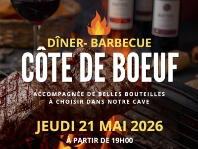 Jeudi 21 Mai: Soirée Côte de Boeuf